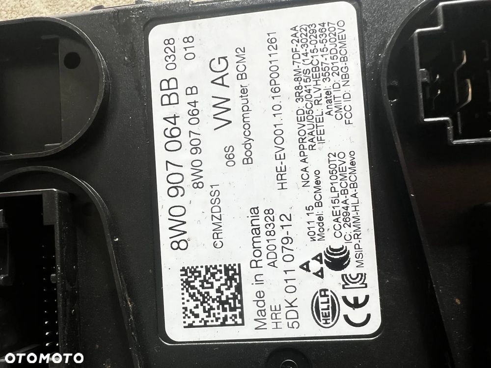 AUDI A4 8W B9 MODUŁ STEROWNIK KOMFORTU BCM BCM2 BCM 8W0907064BB - 3