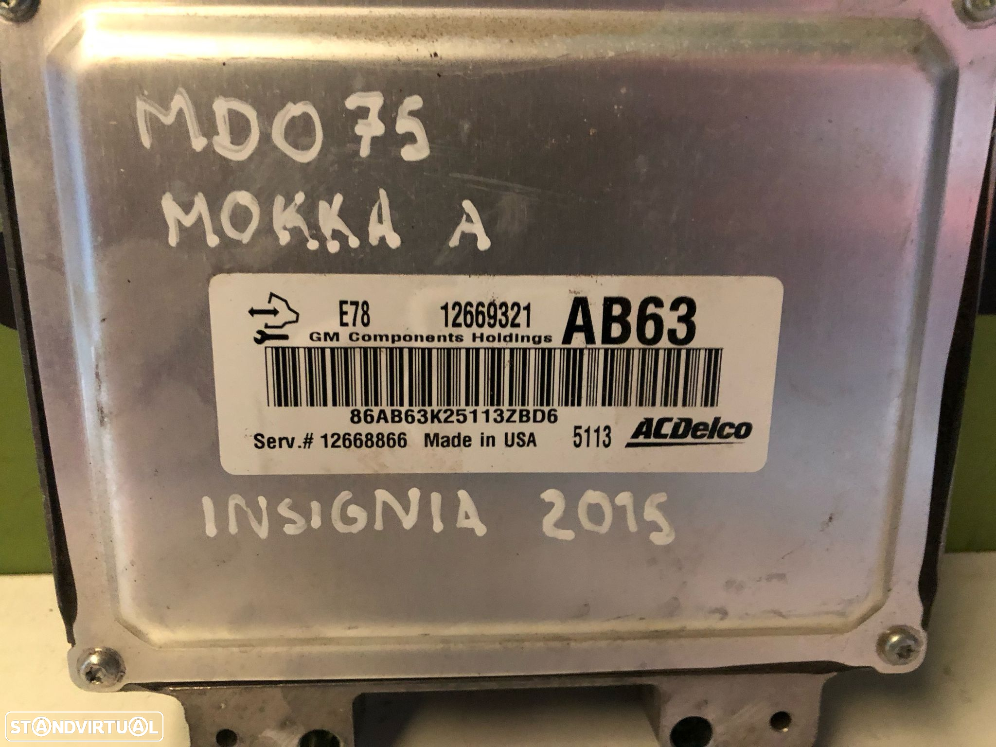 OPEL INSIGNIA A CENTRALINA MOTOR - MD075 - 3