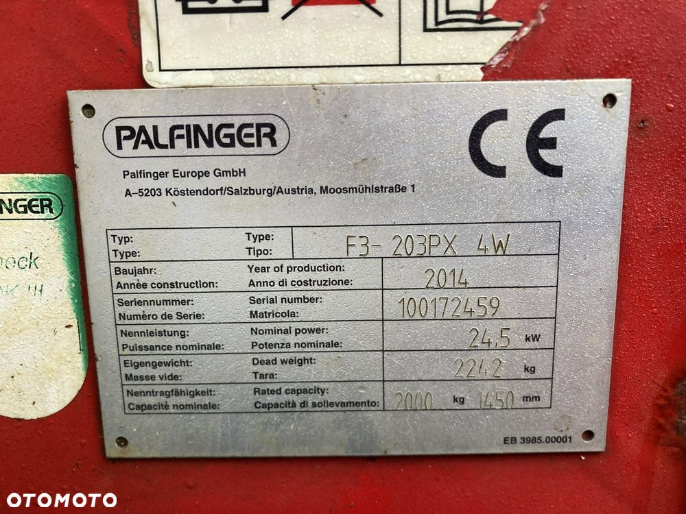 Scania Scania G320 Wózek PALFINGER Firanka Plandeka plandeka Moffett 2012 - 36