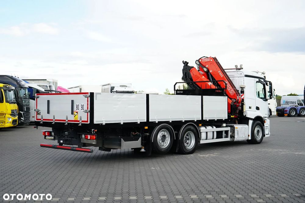 Mercedes-Benz ACTROS / 2543 / 6 X 2 / SKRZYNIOWY + HDS / FASSI F 295 / WYS. 16,5 M / PILOT / OŚ SKRETNA - 7