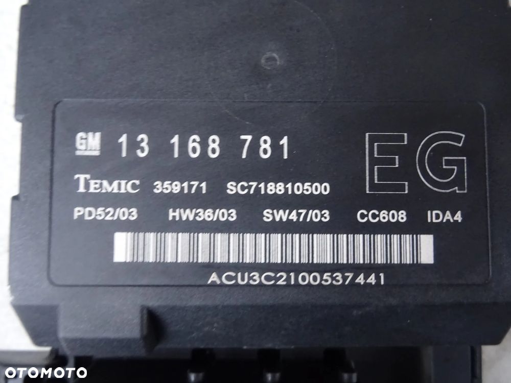 SKRZYNKA MODUŁ NADWOZIA BCM OPEL SIGNUM VECTRA C KB, EG + KOD PIN CARPASS - 3