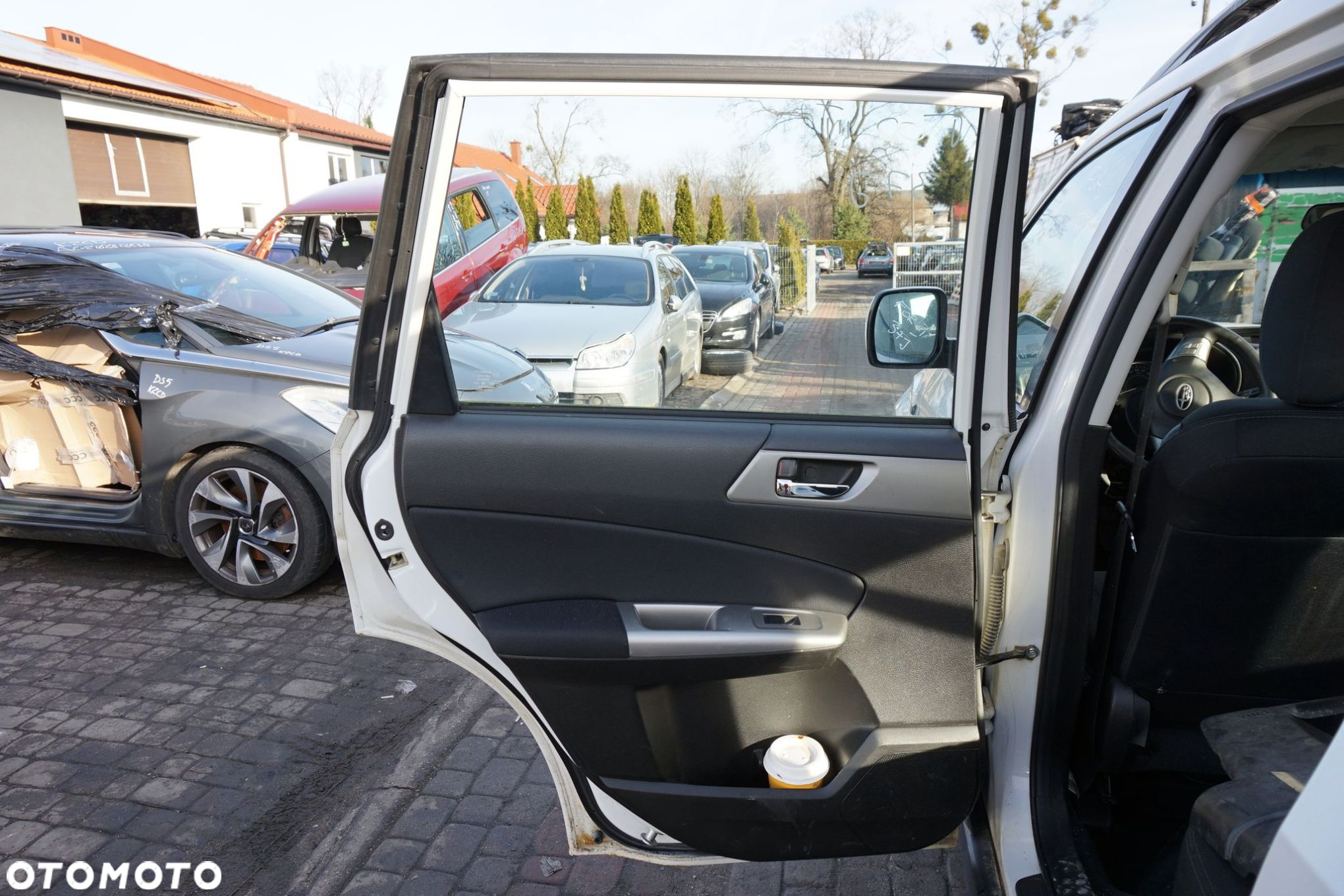 DRZWI TYLNE LEWE FORESTER III SH 37J  BIAŁY SUBARU 2008-2013 - 5