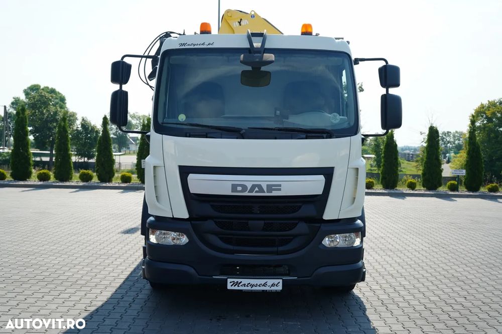 DAF LF 250 / 4x2 / CAROSERIE DE LIVRARE 7,3 m / HYVA HB150XE3 HGV / RIDICARE MAXIMĂ: 10,06 M / PODEA REZISTENTĂ / ROTATOARE / TELECOMANDĂ / EURO 6 - 10