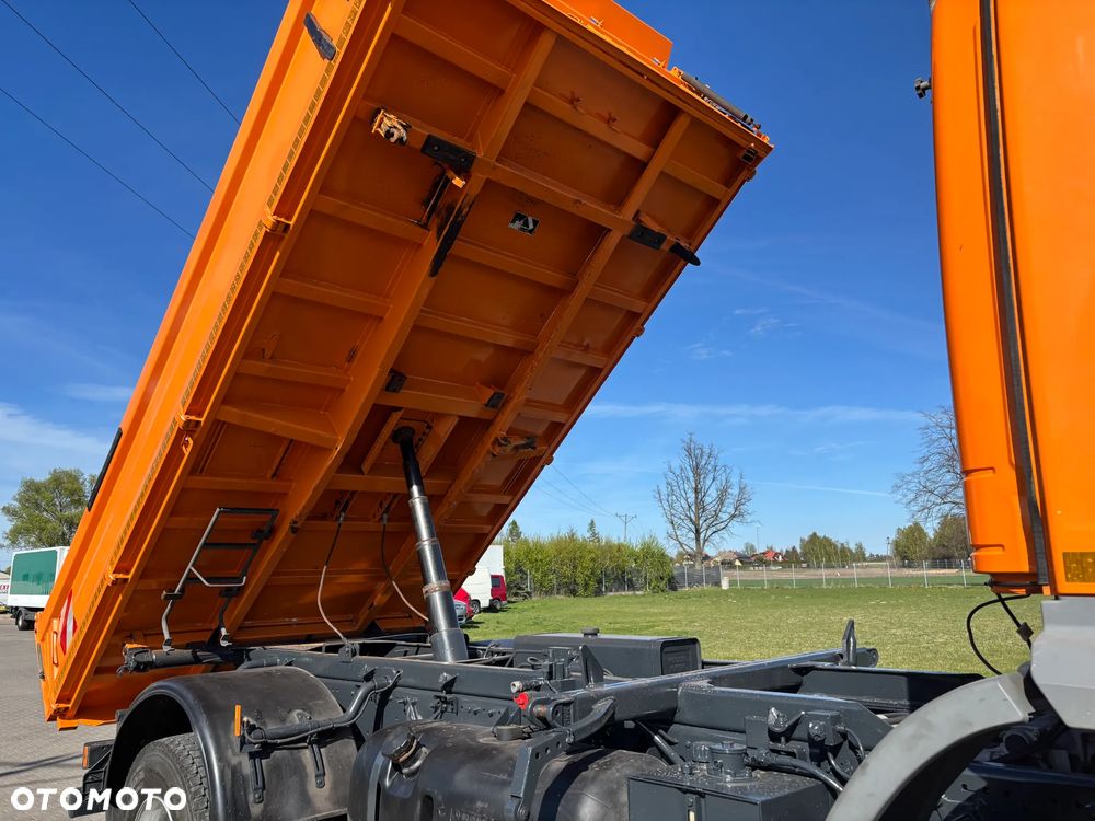 Mercedes-Benz AXOR 1828 4x4 blokady, biegi terenowe, oryginalna wywrotka Meiller kiper , hydraulika do wywrotu , zawieszenie resor, czołownica do pługa, klimatyzacja , webasto , elektryka - 19