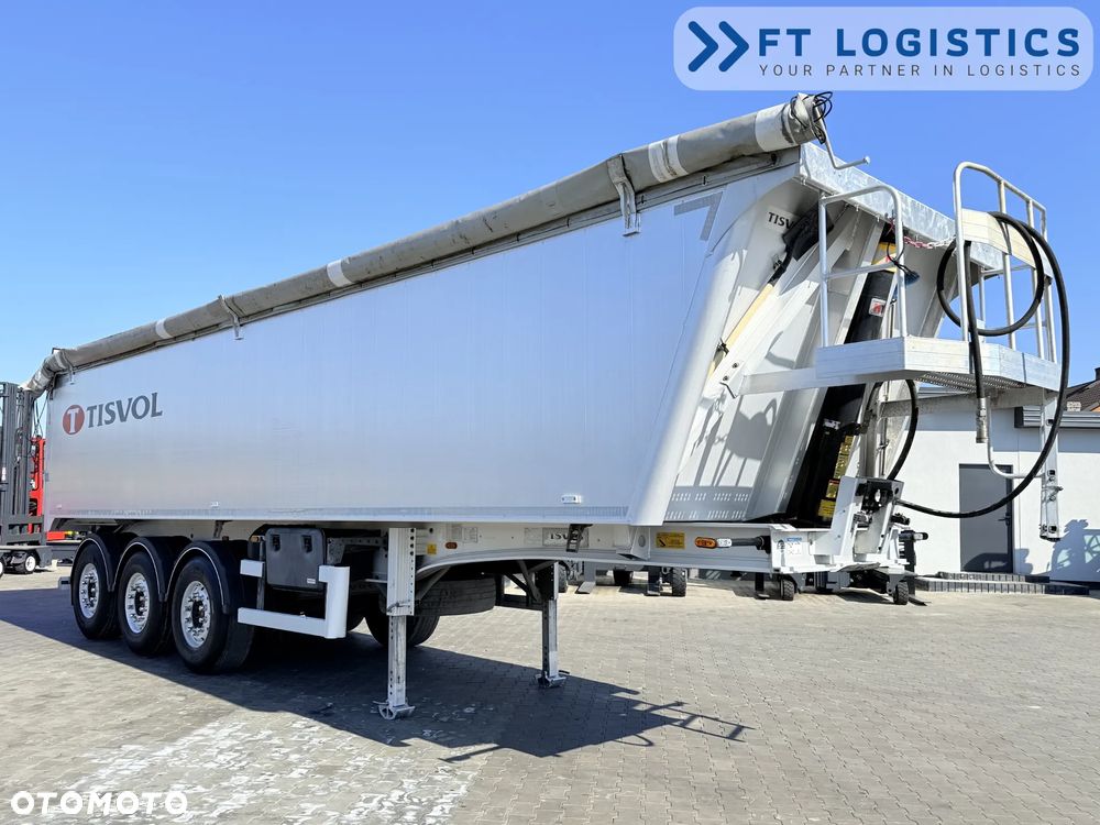 Tisvol TISVOL 2SNA | SAF | KLAPA + SZYBER DO ZSYPU | 43m3 | CAŁA ALUMINIOWA | MASA WŁASNA 5240 KG | PODNOSZONA PIERWSZA OŚ | ALUFELGI - 11