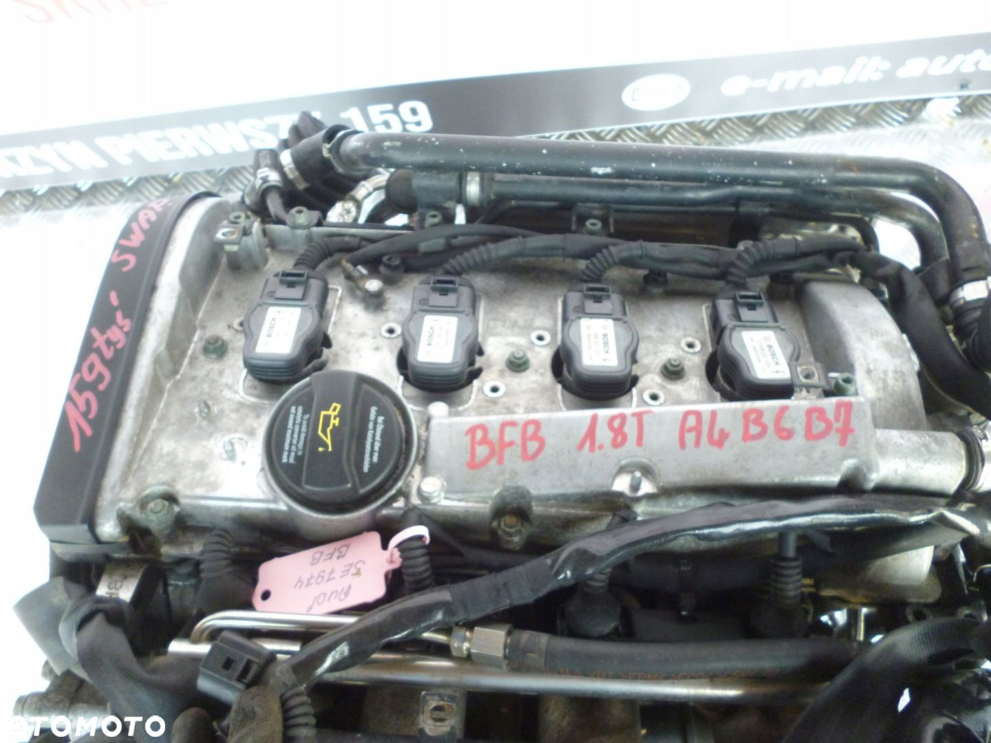 SILNIK KOMPLETNY SWAP AUDI A4 B6 B7 1.8T 163KM BFB 159 TYS - 2