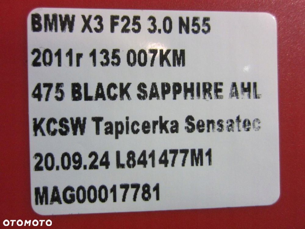 BMW X3 F25 N55 3.0 306KM X4 TURBOSPRĘŻARKA TURBO 7583909 11657636426 - 15