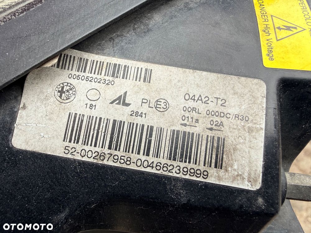 Lampa przednia ALFA ROMEO GIULIETTA XENON LED CIEMNE KOMPLET EUROPA ORG AL - 9