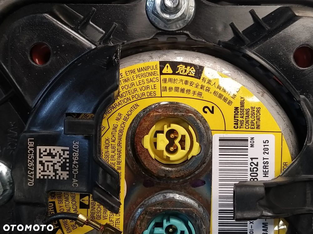 RANGE ROVER VOGUE L405 SPORT L494 AIRBAG PODUSZKA POWIETRZNA KIEROWCY SZARA SKÓRA ORYGINAŁ - 16