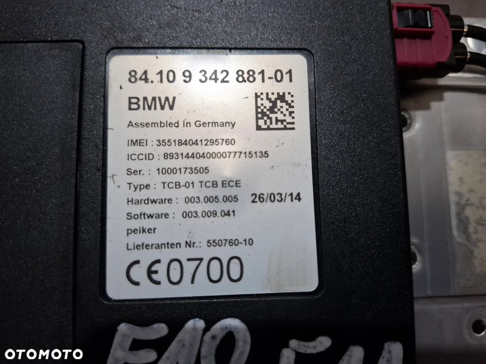 Moduł sterownik telematic BMW 5 F10 - F11 rok 2014 nr 9342881 - 2