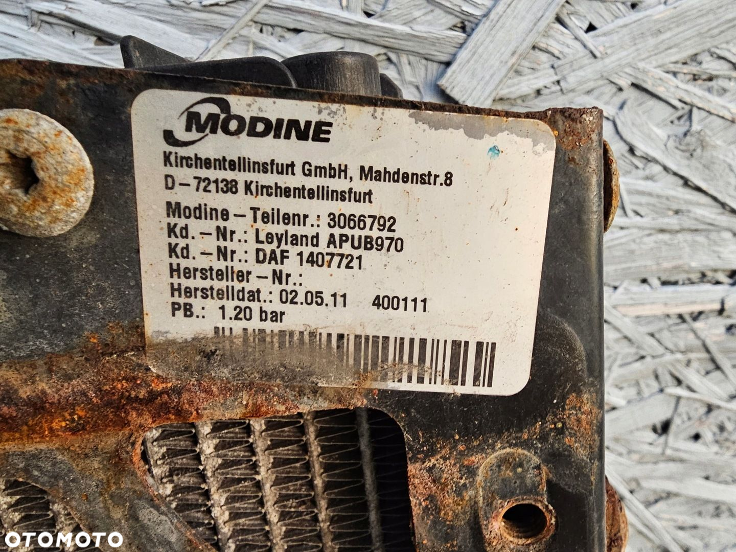 CHŁODNICA WODY PŁYNU DAF LF 45 55 140 160 180 185 KM 4.5 L 06-13 rok - 3