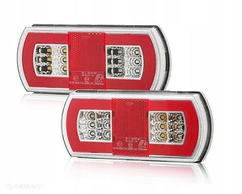 komplet tylnych świateł led neon 3 funkcje 12/24v - 1