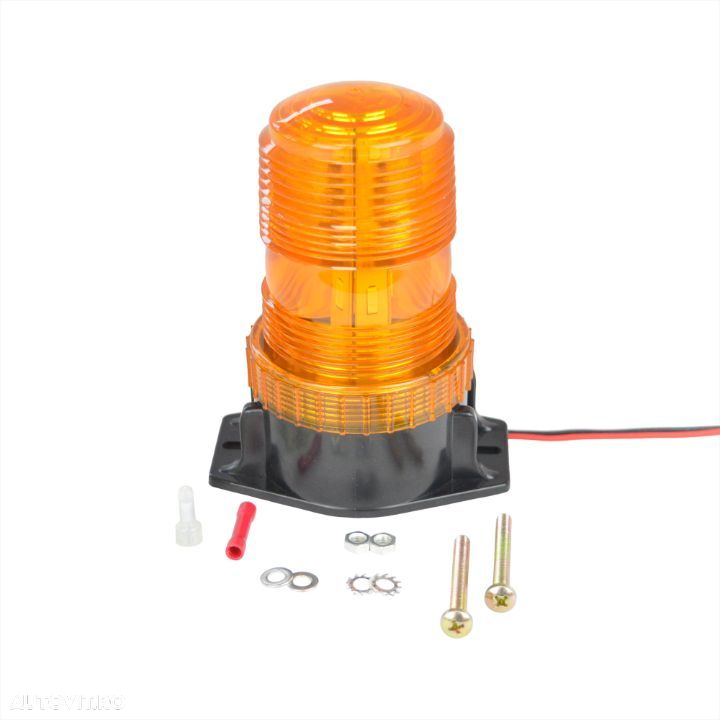 Girofar  lumina portocalie - 10-110 V Echipat cu 30 LED-uri SMD 5730 NOU!!! - 2