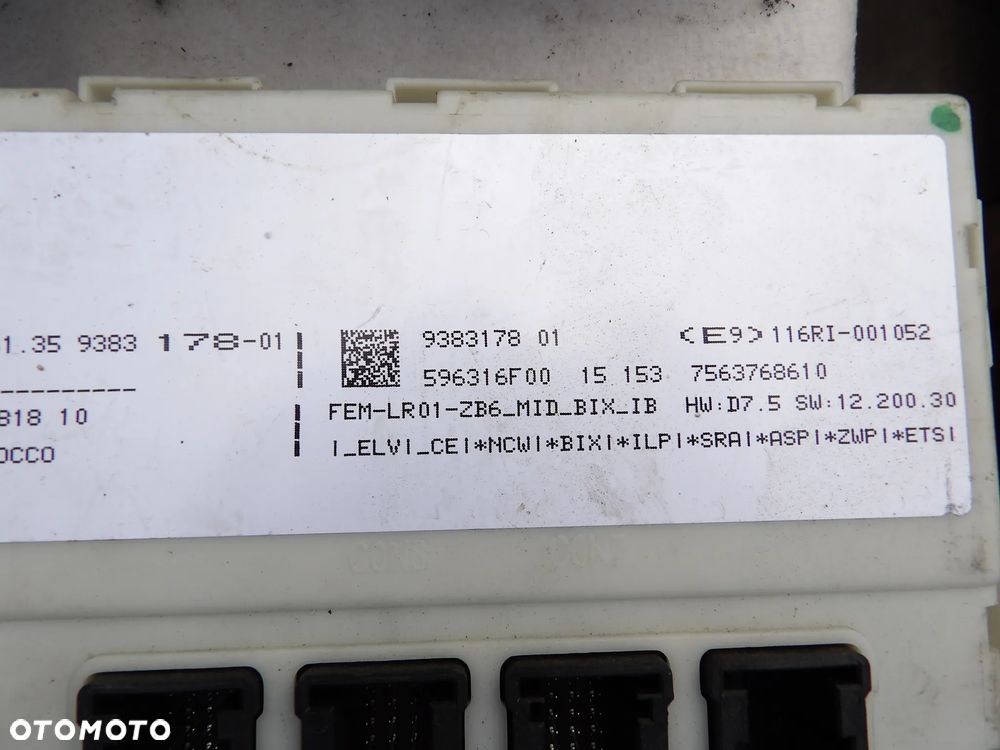 BMW MODUŁ STEROWNIK - 9383178 - 1