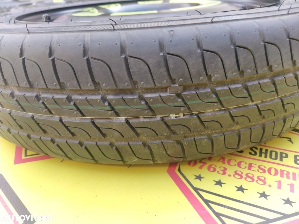 Roata rezerva slim îngustă originala Citroen Peugeot 125/80/15 4X108 - 7