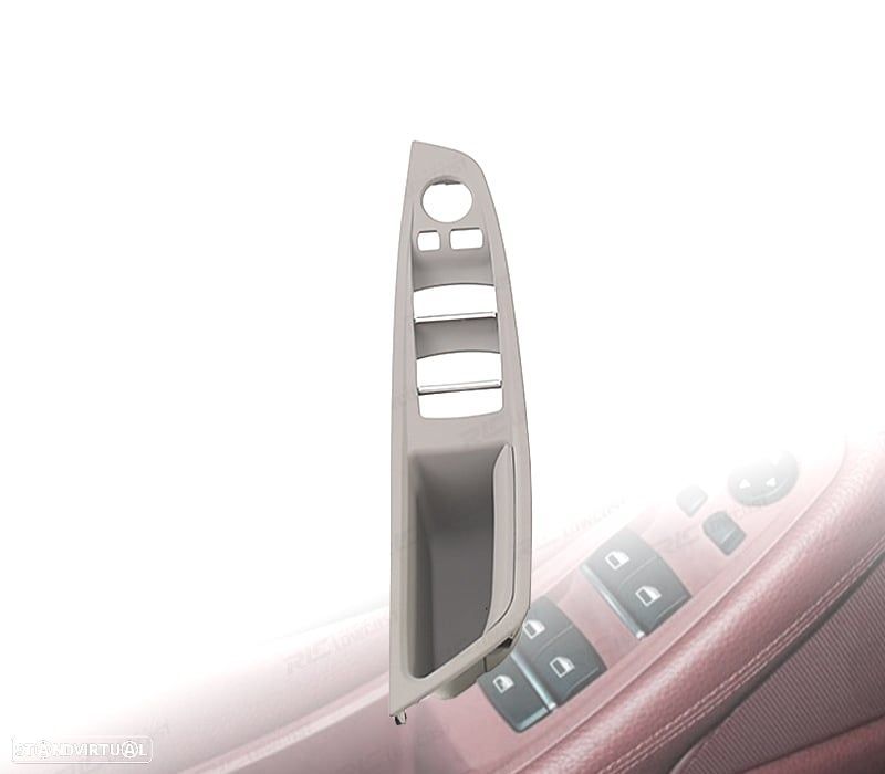 PUXADOR MOLDURA BOTOES DE PORTA BMW SERIE 5 F10 F11 CINZA - 1