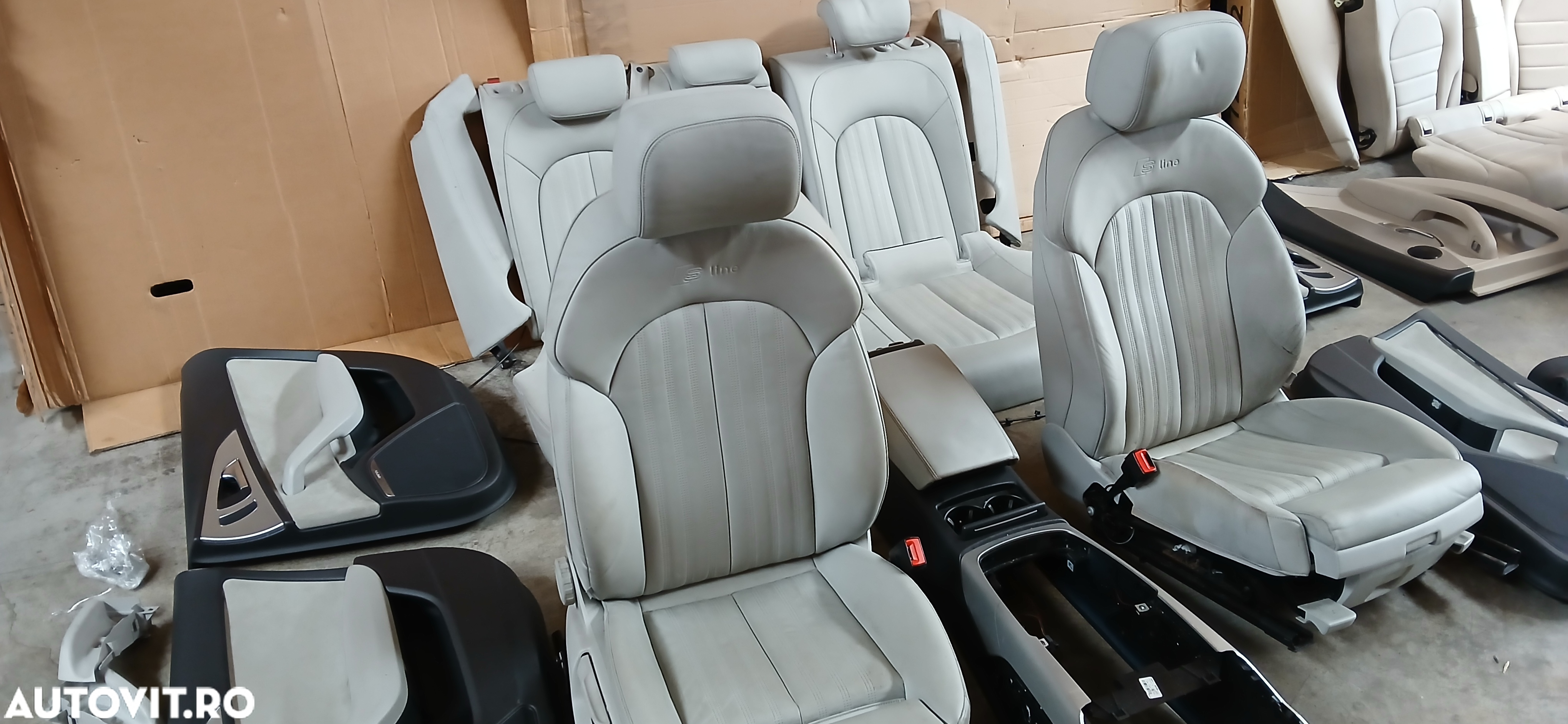 Interior de piele S-line Audi A6 4G c7 2013-2018 - 9