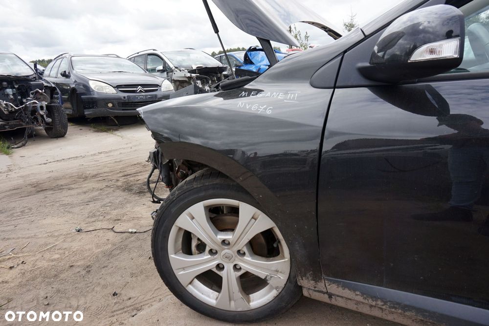 BŁOTNIK PRZEDNI LEWY MEGANE III PH1 NV676 631011470R CZARNY RENAULT 2008-2010 - 3