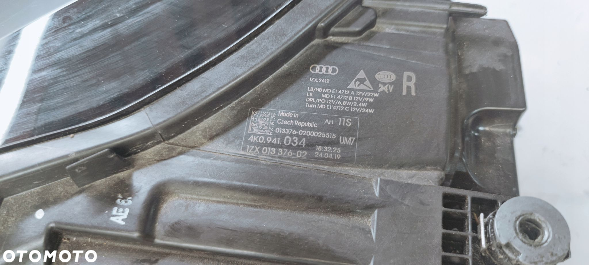 REFLEKTOR PRAWY FULL LED AUDI A6 C8 4K0941034 KOMP - 8