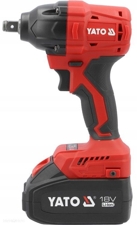 YATO KLUCZ UDAROWY AKUMULATOROWY BEZSZCZOTKOWY 18V 350NM  2x4Ah NASADKA - 3