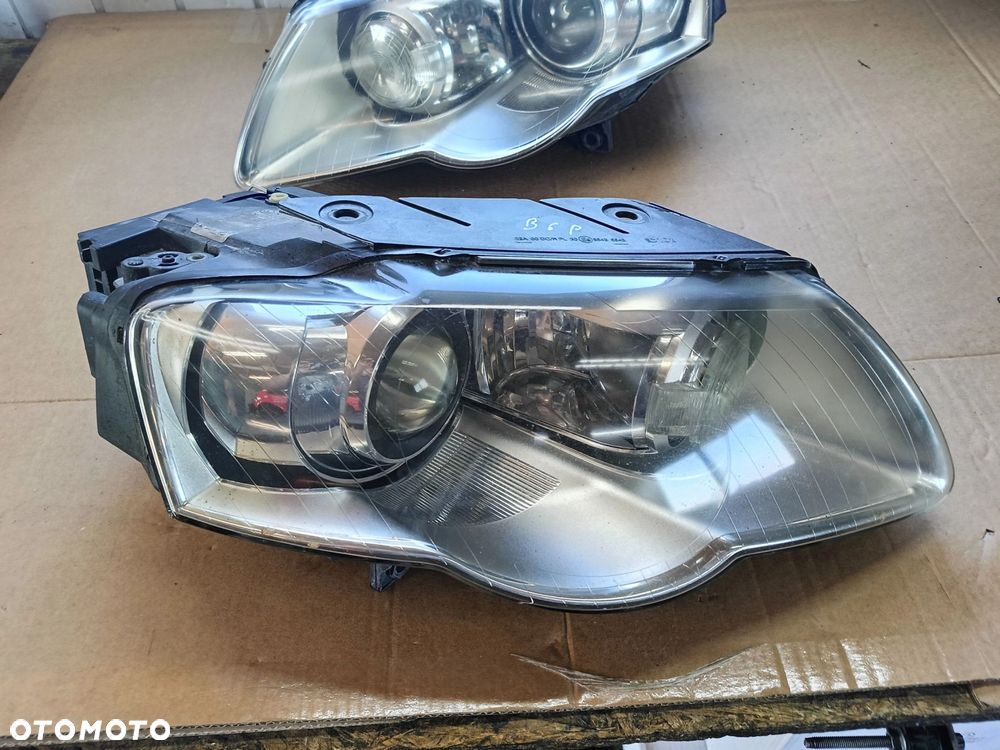 . Passat B6 lampa przednia przód xenon PRAWA kompletna Europa oryginał bez uszkodzeń Volkswagen
