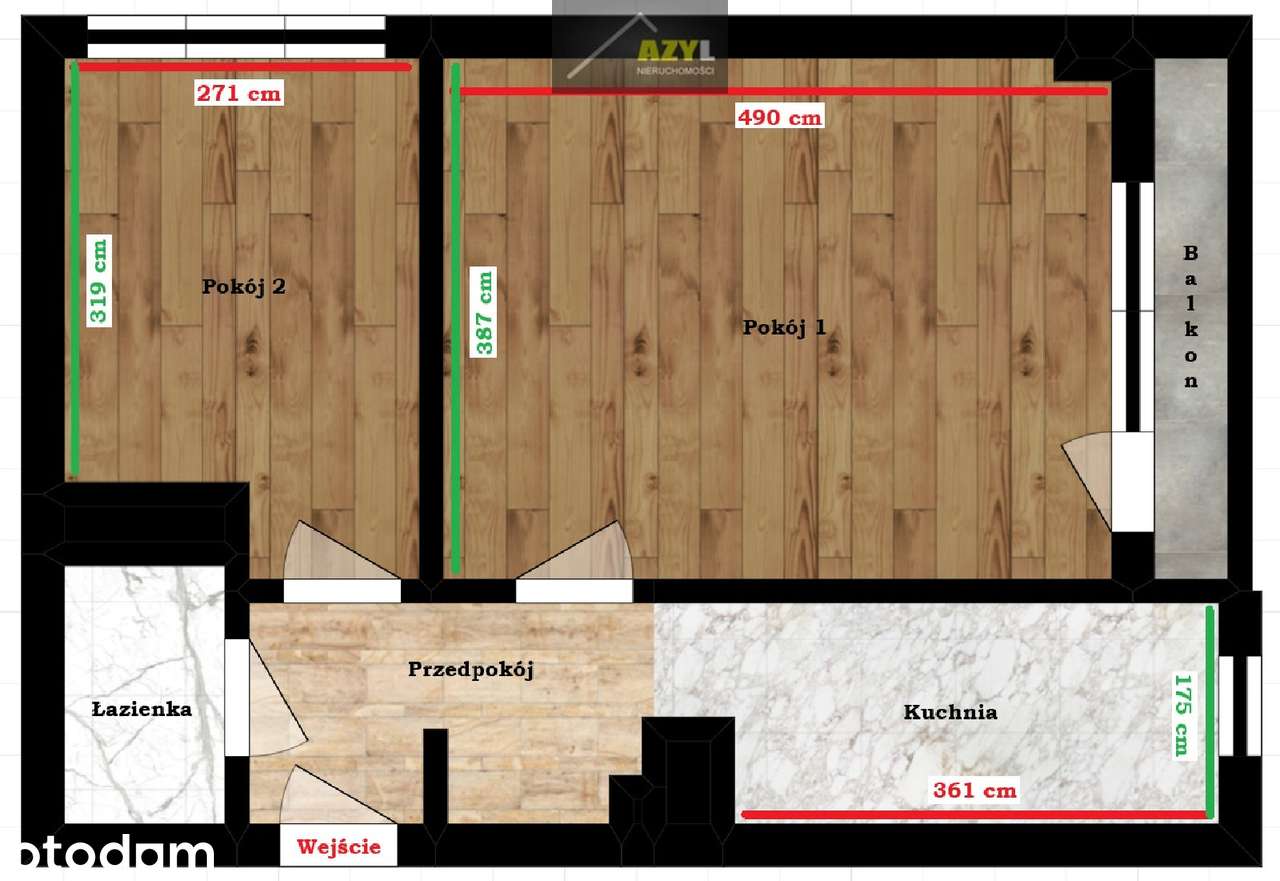 Pogoń, ul. Hallera – Przytulne 2 pokoje z balkonem.
