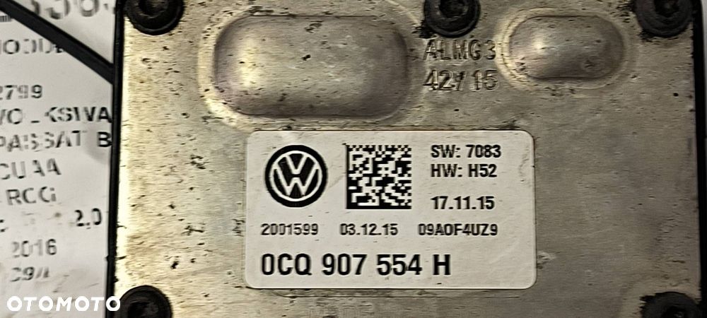 MODUŁ VOLKSWAGEN PASSAT B8 R-LINE 0CQ907554H - 2