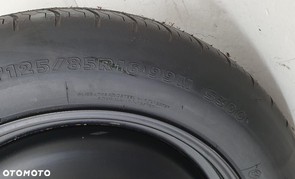 KOŁO ZAPASOWE DOJAZDOWE HANKOOK 125/85/R16 5X108 FORD FOCUS C-MAX MK1 - 2