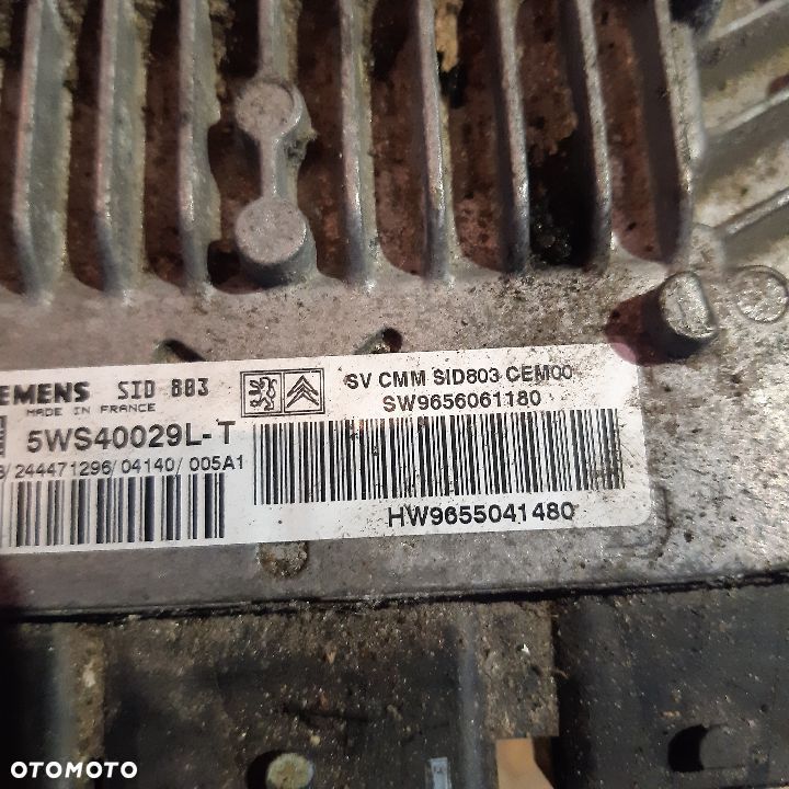 Peugeot Citroen komputer sterownik 9656061180 - 2