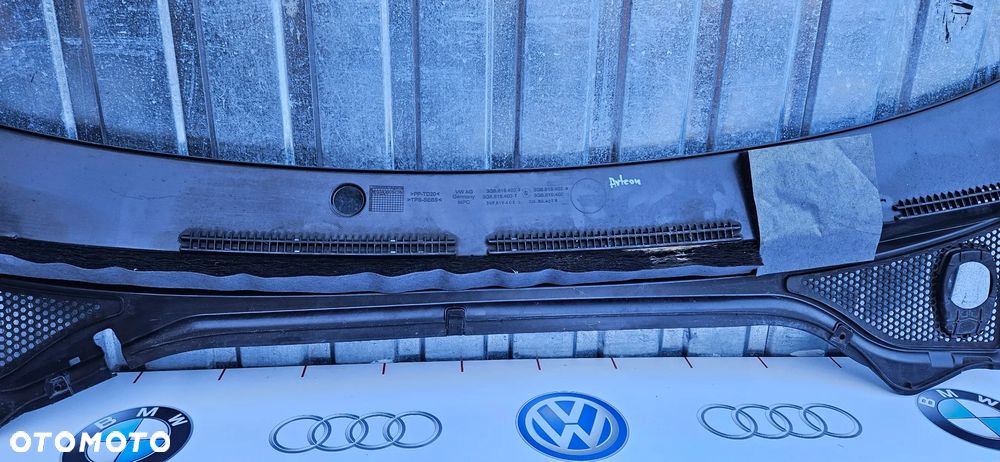 VW Arteon Podszybie górne plastikowe 3G8819403D podszybie dolne stalowe 3G0806239C uszczelka podszybia guma 3G0823723 Wycieraczki ramię wycieraczki prawe lewe ORYGINAŁ VW EUROPA - 16
