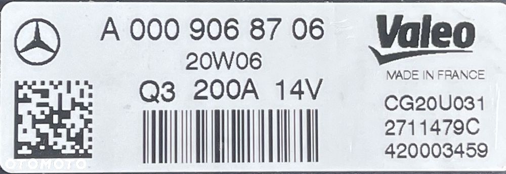 MERCEDES 205 253 213 ALTERNATOR NOWY ORYGINAŁ - 7