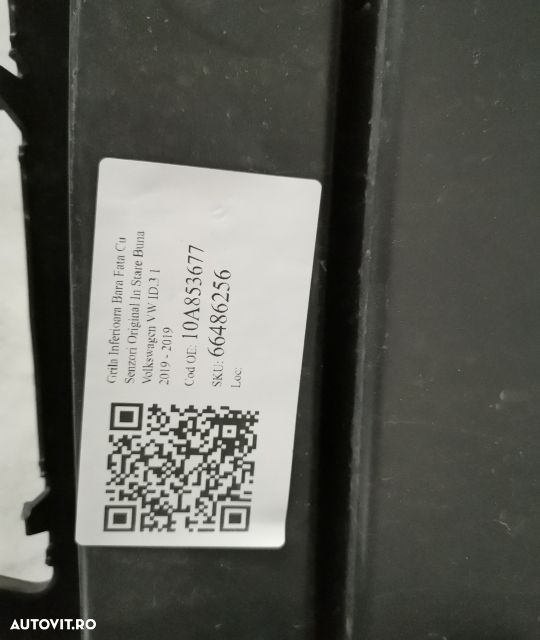 Grila Inferioara Bara Fata Cu Senzori Original In Stare Buna  Volkswag - 5