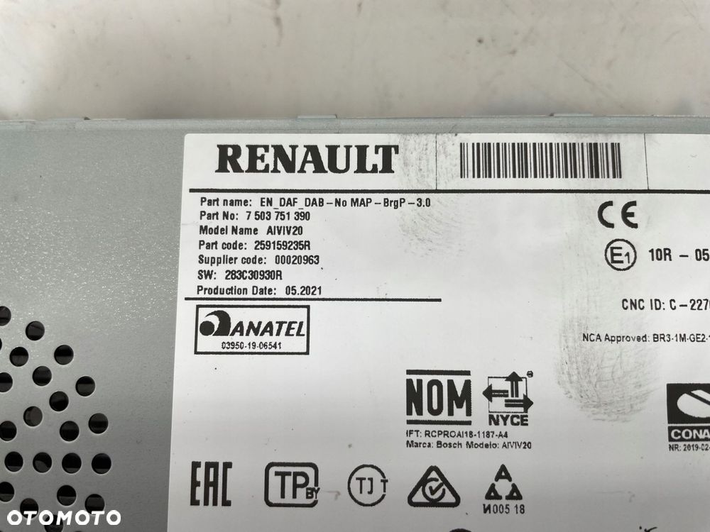 radioodtwarzacz renault kangoo iii 2022 259159235r - 6
