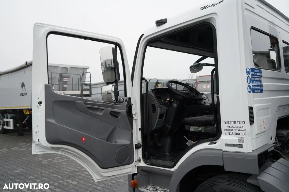 Mercedes-Benz ATEGO 1218 / 4x2 / BASCULATOR + HDS HIAB 0088 BS-3 / PILOT / MANUAL - 23