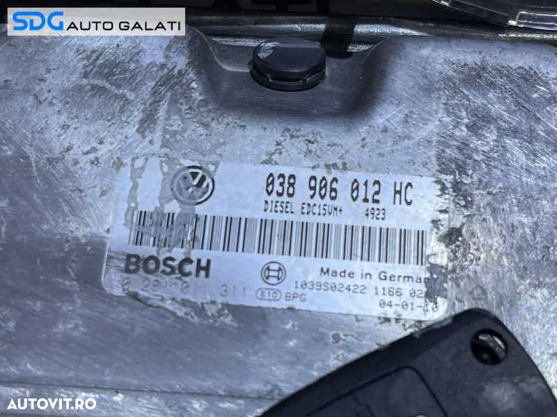 Kit Pornire ECU Calculator Motor Cip Cheie Imobilizator Skoda Octavia 1 1.9 TDI ASV 1997 - 2011 Cod 038906012HC 0281011311 [L4417] - 4