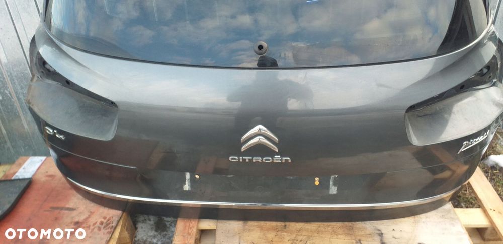 citroen c4 ii picasso 13- klapa bagażnika tył listwa chrom - 4