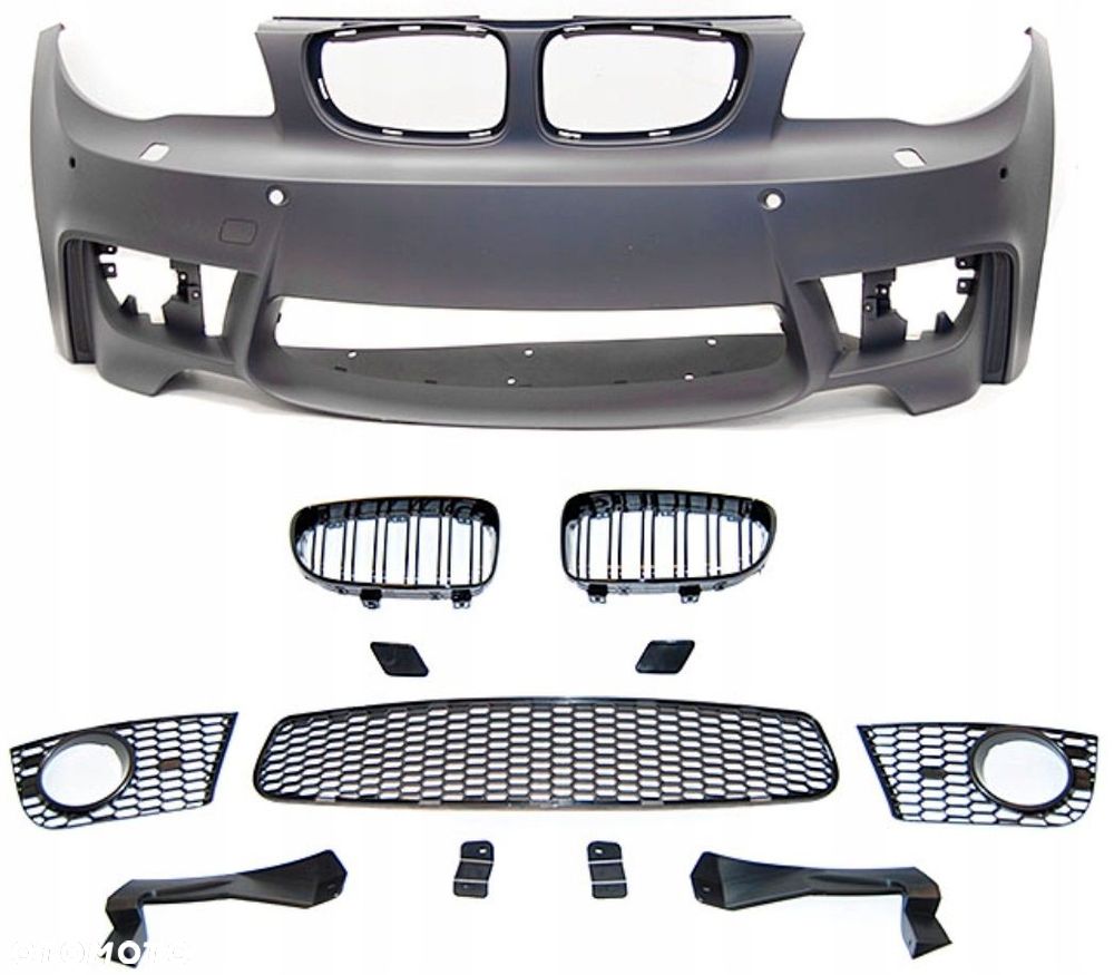 Zderzak Przod kp Kratki Tuning Sport M-pakiet look 1M Bmw 1 e81 e82 e87 e88 - 5