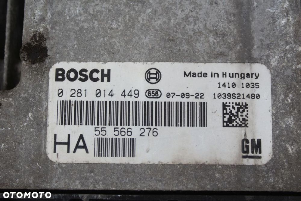 STEROWNIK SILNIKA OPEL VECTRA C SIGNUM 1.9 CDTI 150KM 0281014449 HA - 2