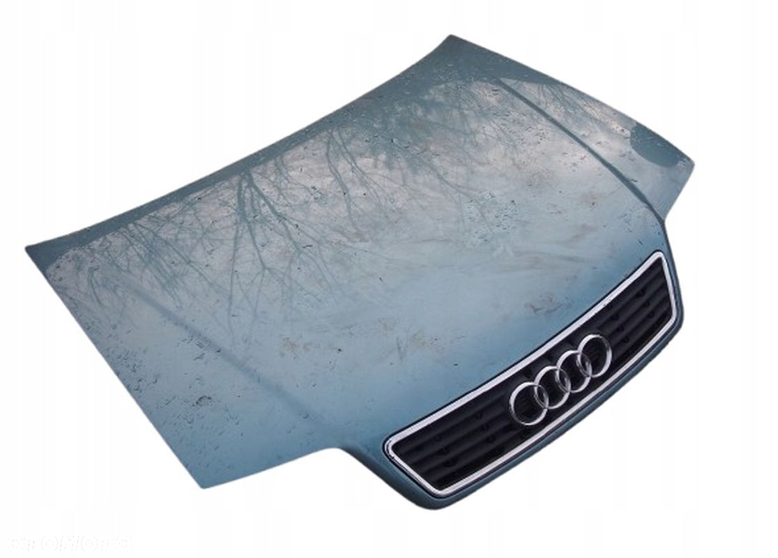 MASKA / POKRYWA SILNIKA + GRILL AUDI A6 C5 SELEDYNOWA CX6V 8A0010126N - 3