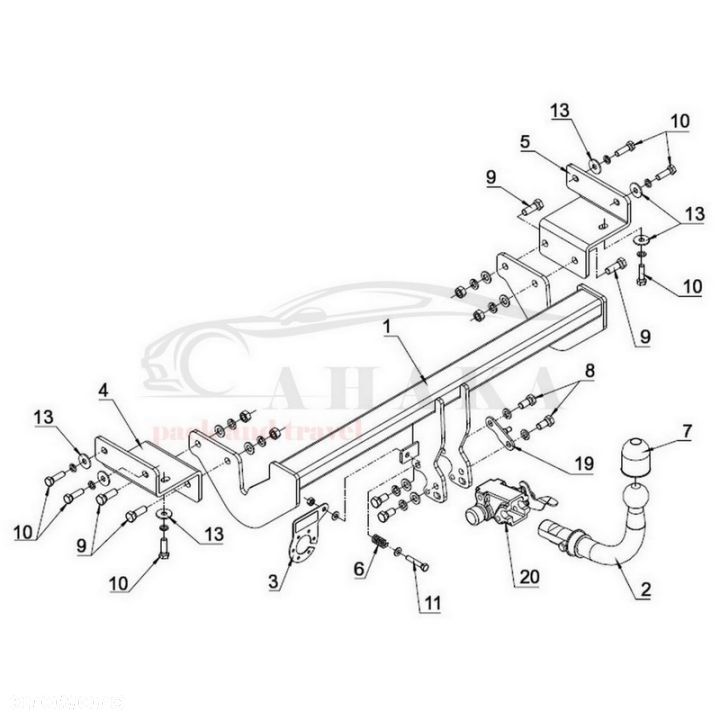 Hak Holowniczy Automat Do Hyundai I30 Cw Kombi 2012-2017 - 3