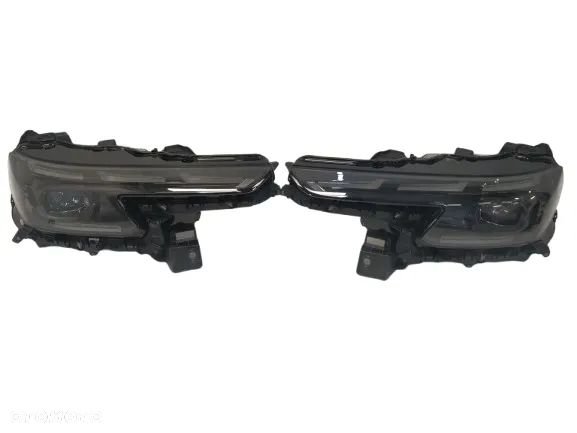 ALFA ROMEO JUNIOR MILANO LAMPA LAMPY REFLEKTOR REFLEKTORY PRZÓD LEWA PRAWA HIGH LED PRZETWORNICE ŚRODEK SZCZOTKOWANA SATYNA NAPIS KOMPLETNE NOWE ORYGINAŁ - 1