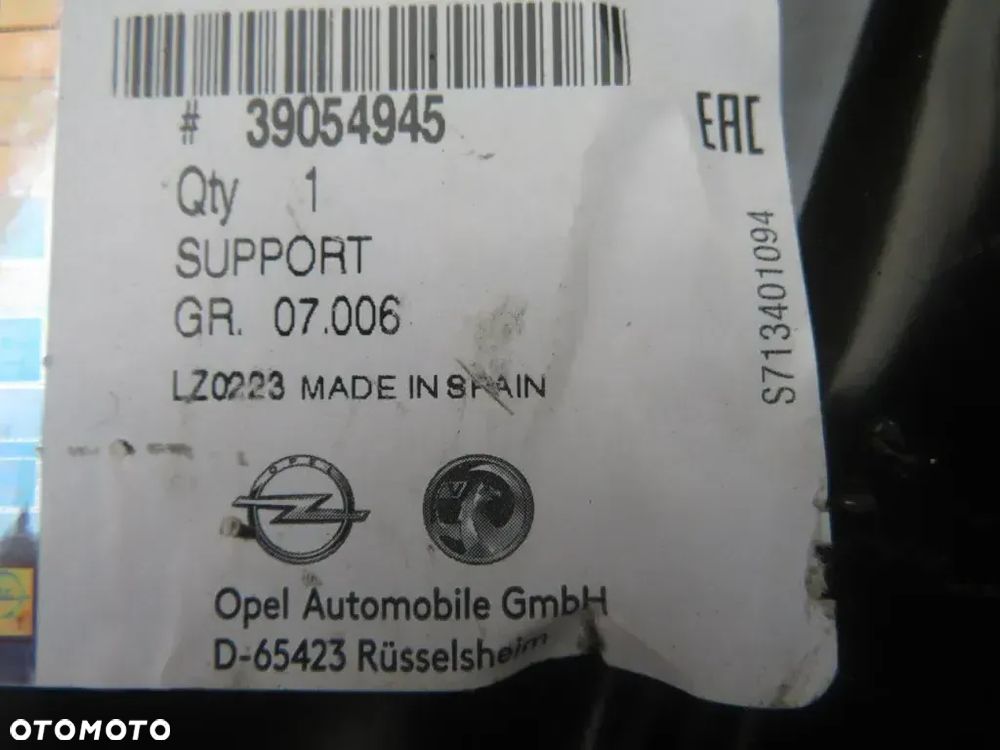 PAS PRZÓD WZMOCNIENIE WSPORNIK LEWY OPEL CROSSLAND X 17R- NOWY ORYGINAŁ KRAKÓW - 4