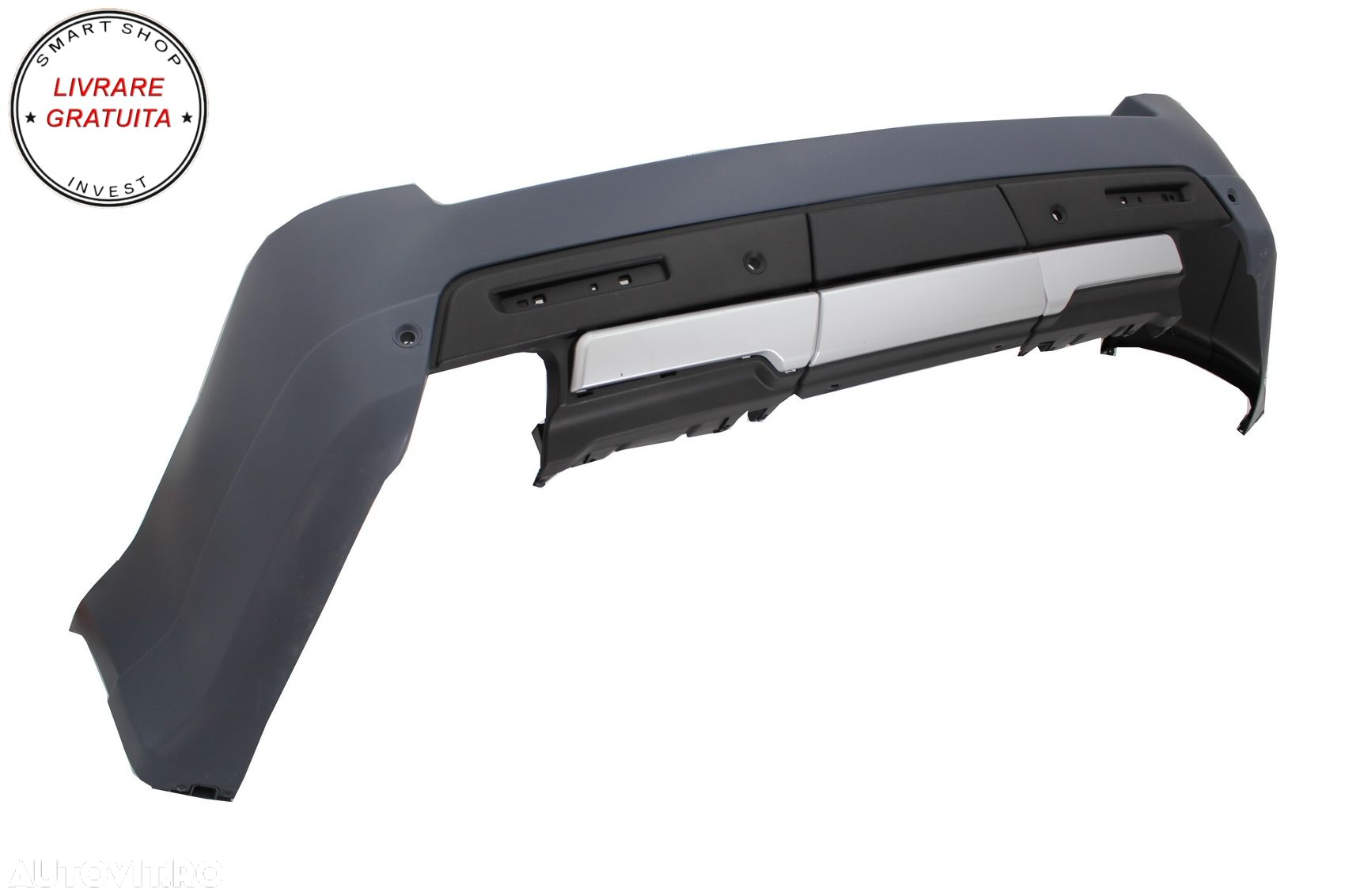 Pachet Exterior cu Grila Centrala Rosu Negru Land Range Rover Sport L320 Facelift - livrare gratuita - 10