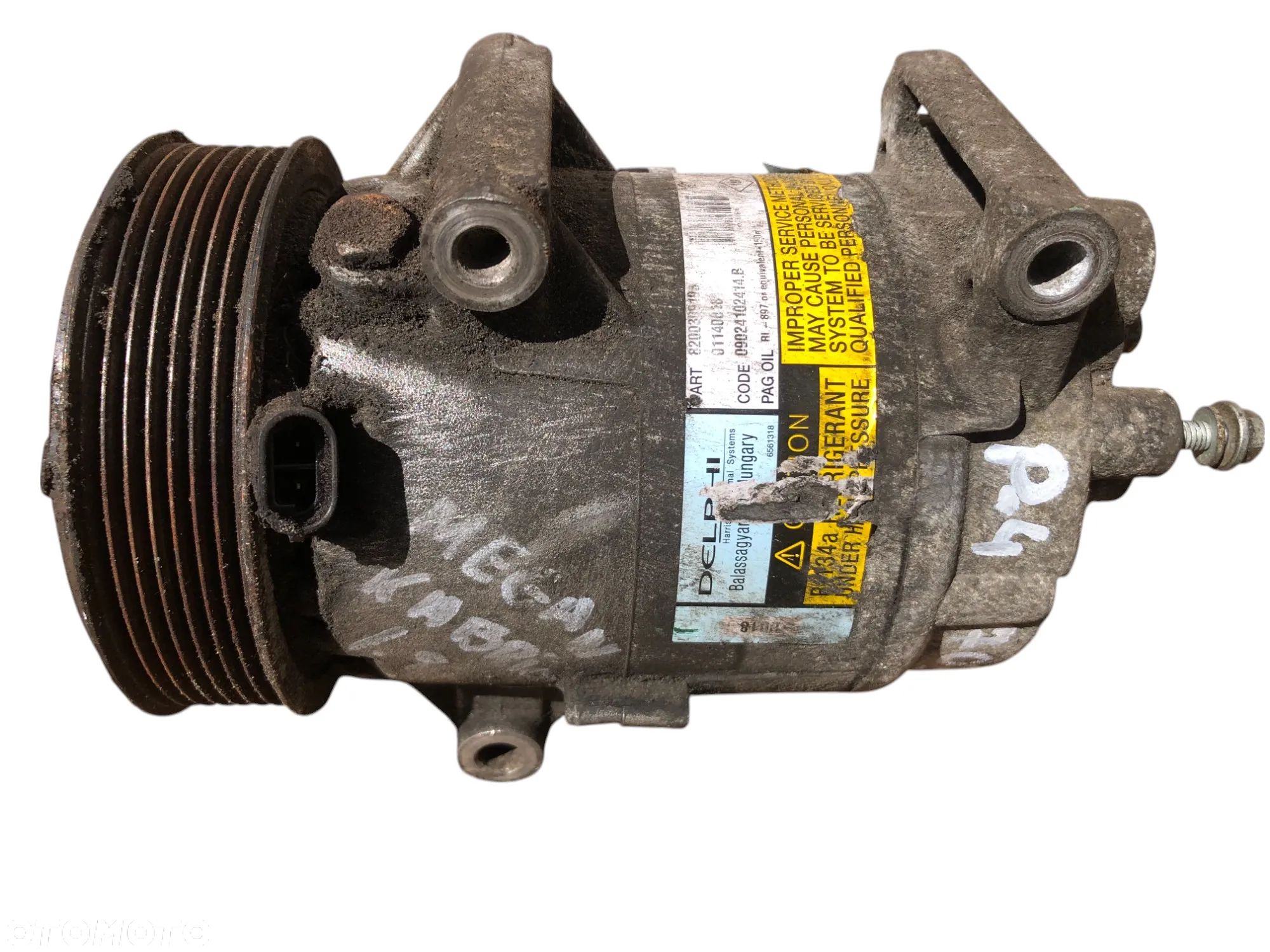 Kompresor Sprężarka Klimatyzacji 8200309193 7PK Renault Megane II Scenic II 1.9 DCI - Gwarancja Wysyłka Montaż - 1