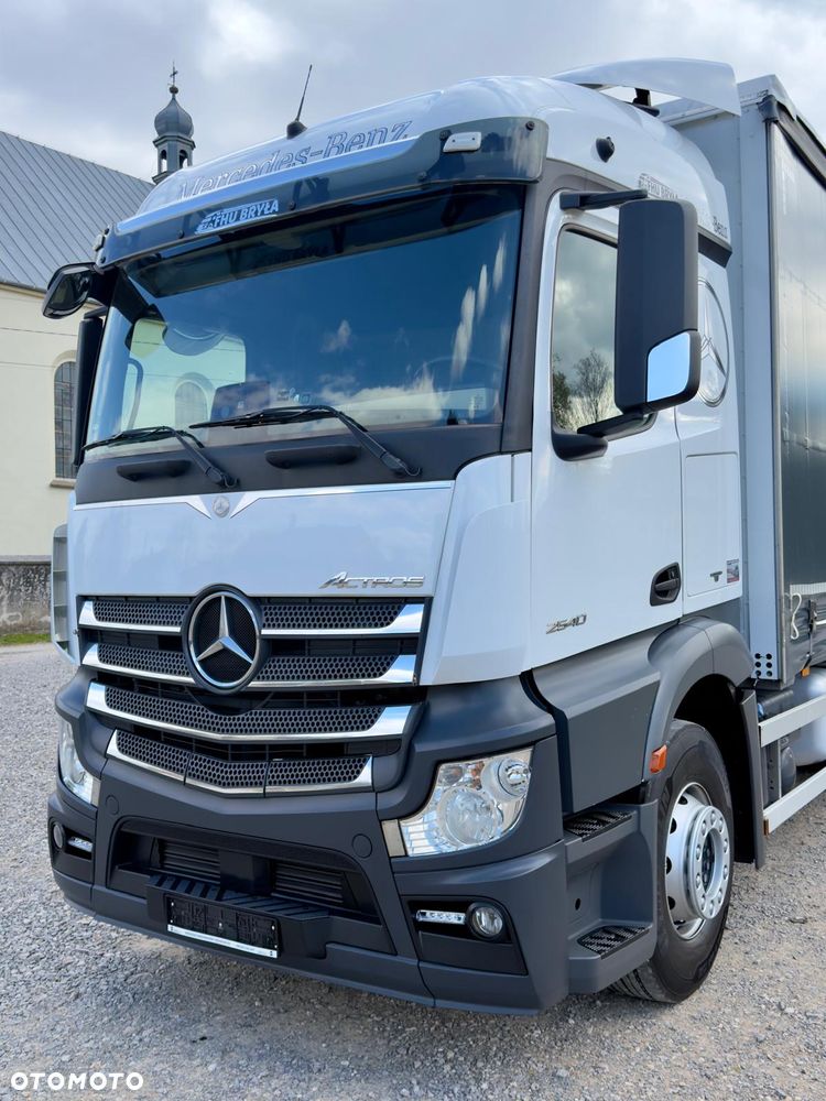 Mercedes-Benz ACTROS 2540 / 2545 / FIRANKA / ZSUWANY DACH / WINDA / / 3 OSIE / 14.5T ŁADOWNOŚĆ/ BURTO - FIRANKA / 18 EUROPALET / AUTOMAT / Z NIEMIEC / 2018 / E6 / - 9