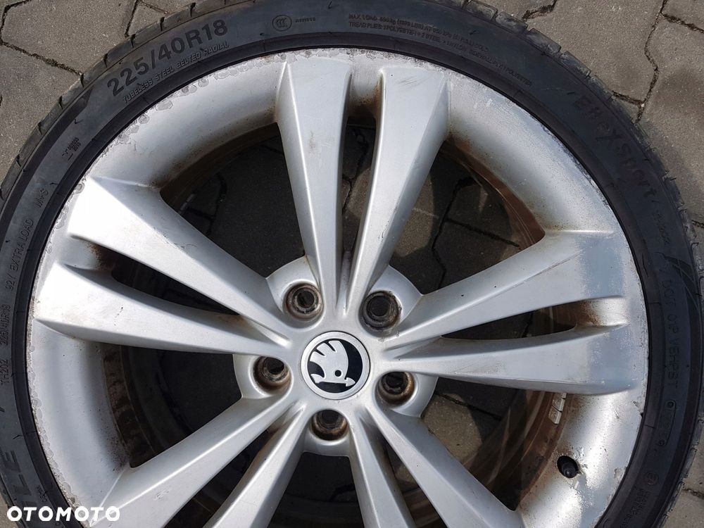 SKODA OCTAVIA 2 II 04-12r SUPERB II FELGA ALUMINIOWA 18 5X112 1Z0601025AD - 3