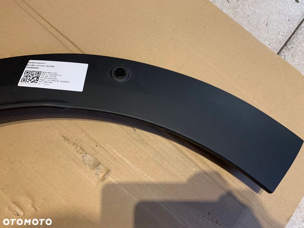 OSŁONA LISTWA NADKOLA PRZÓD LEWA PRAWA MINI F55 F56 F57 LCI 9450650 9450649 - 4