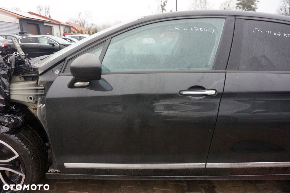 DRZWI PRZEDNIE LEWE C5 III X7 SEDAN KTVD  CZARNY CITROEN 2008-2017 - 1