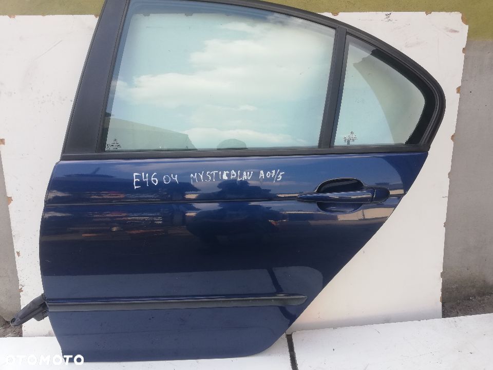 DRZWI TYLNIE TYŁ LEWE MYSTICBLAU METALIC BMW E46