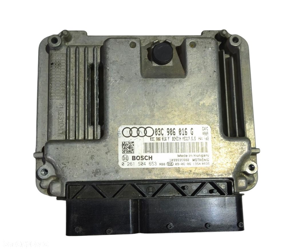 AUDI A3 8P 10r 1.4 TfSI KOMPUTER STEROWNIK SILNIKA 03C906016G - 1